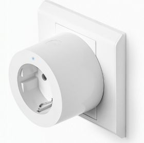 Stecher priza inteligenta Aqara Smart Plug, Zigbee 3.0, control vocal, Compatibil Apple Home, Aqara Home, Siri