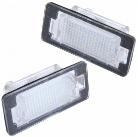 Set 2 lampi numar LED pentru BMW seria 1 3 5 F10 F11 E39 E60 E61 X1 E84 F48 X3 F25 X4 X5 X6 E90 E91