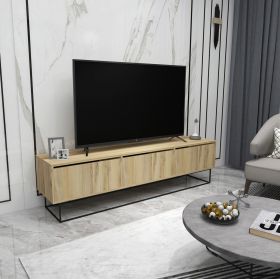 Comoda TV, Kalune Design, Kordon 180, 180x50x40 cm, Pâslă / Negru