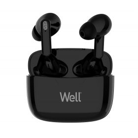 casti bluetooth tws in-ear well boost negru