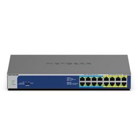 Netgear NETGEAR GS516UP Fara management Gigabit Ethernet (10/100/1000) Power over Ethernet (PoE) Suport Gri (GS516UP-100EUS)