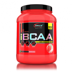 Aminoacizi cu aroma de pepene rosu IBCAA, 450g, Genius Nutrition