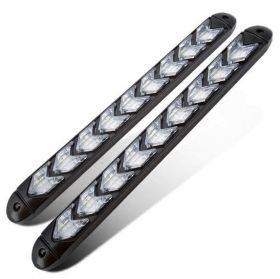 Set 2 Benzi LED SAGEATA DRL 25 cm - 12 module