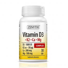 Vitamina D3+K2+Ca+Mg Complex 30cps - Zenyth