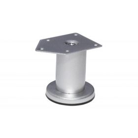 Picior model FI 42, H=80 mm, finisaj aluminiu