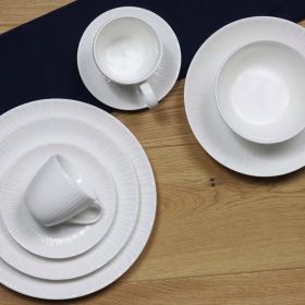 Farfurie adanca Perla, Ambition, 21.5 cm, portelan, alb