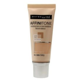 Fond de Ten Maybelline Affinitone Foundation 02 Light Porcelain, 30ml