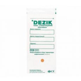 Pungi pentru sterilizare instrumente pentru autoclav 100*200 mm, Dezik, set (100 buc)