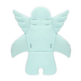 Perna universala copii Baby Pad, Angel Wings, 60x63x5 cm, Bumbac, Verde menta