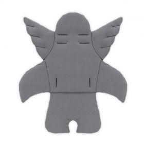 Perna universala copii Baby Pad, Angel Wings, 60x63x5 cm, Bumbac, Gri