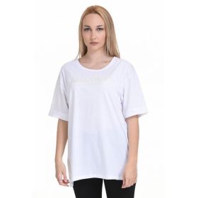 Tricou de dama Biston 45106008, L, bumbac, alb