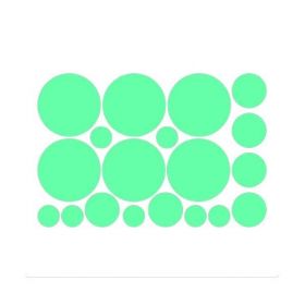 Set stickere fosforescente decorative, Buline, Diverse dimensiuni, 2 coli 20x30 cm