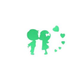 Set stickere fosforescente decorative, Copii si inimioare