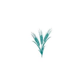 Sticker decorativ, Buchet spice de grau, turcoaz, 50x68 cm