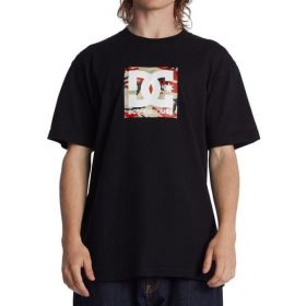 Tricou barbati DC Shoes Square Star Fill ADYZT04987-XKRC, XS, Negru