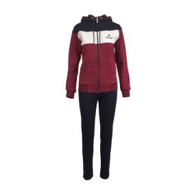 Trening dama, 2 piese, bleumarin si visiniu, 2XL