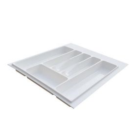 Suport organizare tacamuri, alb, pentru latime exterioara corp 600 mm, montabil in sertar de bucatarie