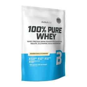 Pudra Proteica cu Gust de Vanilie Bourbon - BiotechUSA 100% Pure Whey, 454 g