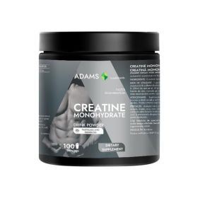 Creatina Monohidrata Fara Aroma Adams Supplements Creatine Monohydrate Drink Powder, 450 gr