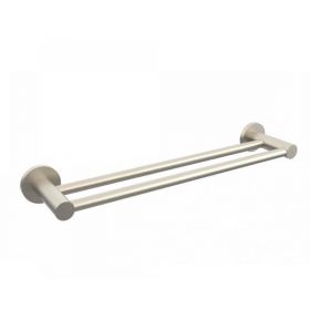 Suport prosop baie Momali dublu cu fixare ascunsa pe perete otel inoxidabil dimensiune 600x60 mm