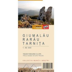 Muntii Giumalau-Rarau-Tarnita. Harta de drumetie. Muntii nostri, editura Schubert &amp; Franzke