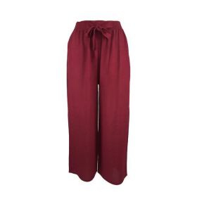 Pantaloni largi, Univers Fashion,, 2 buzunare, rosu, S