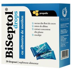 BiSeptol Drops - Dacia Plant cu Propolis si Albastru de Metilen, 20 dropsuri