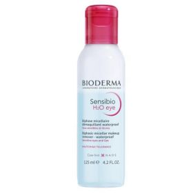 Apa micelara bifazica pentru ochi si buze Sensibio H2O, Bioderma, 125 ml