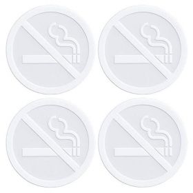 Set stickere, avertizare, Interzis fumatul, autocolant, 4 buc, 8x8 cm