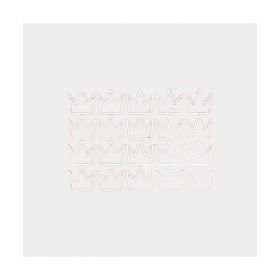 Set stickere decorative, Coroana, alb, 10x9 cm, 20 buc