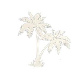Sticker autocolant pentru geam, palmier, efect sablat, 30x20 cm