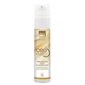 Emulsie iluminatoare pentru fata cu aur coloidal pur 60PPM, BioMed Oro Puro, 50ml