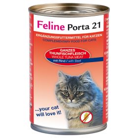 12x400g Ton cu vită Feline Porta 21