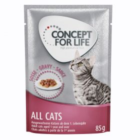12x85g All Cats în sos Concept for Life Hrană umedă pisici