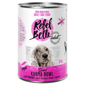6x375g Adult Good Karma Bowl Rebel Belle Hrană umedă vegetariană câini