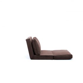 Canapea extensibilă cu 2 locuri, Futon, 859FTN1267, Metal , Maro