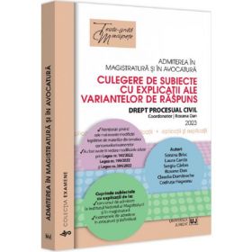 Admiterea in magistratura si in avocatura. Culegere de subiecte cu explicatii - Florin Motiu, editura Universul Juridic