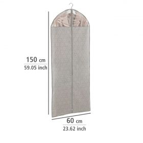 Husa pentru costum, Wenko, Balance, 60 x 150 cm, polipropilena, grej/transparent