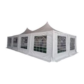 Pagoda 5x10m 500 G/m&sup2; Pvc, Alb - Corturi24