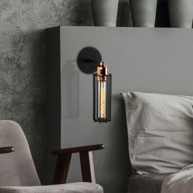 Aplica de perete, Alby, 525NOR3169, Metal, Negru