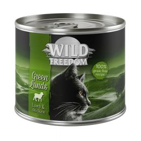 6 x 200g Adult  Wild Freedom Hrană umedă pisici - Miel & pui