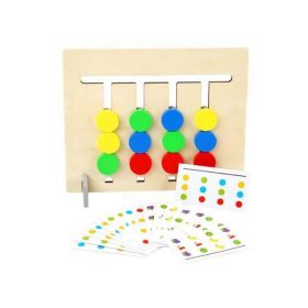 Joc Montessori &ndash; Labirint asociere culori si fructe 2 in 1, 7Toys