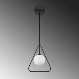 Aplica de perete, Fulgor, 942FLG2106, Metal, Alb/Negru