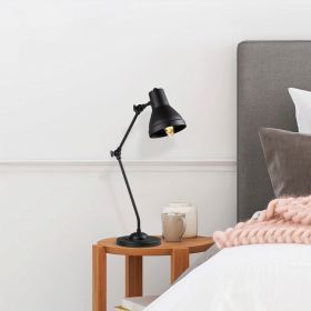 Lampa de masa, Fulgor, 942FLG1807, Metal, Negru/Auriu