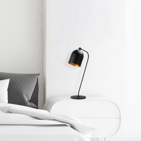 Lampa de masa, Fulgor, 942FLG1823, Metal, Negru/Auriu