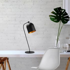 Lampa de masa, Fulgor, 942FLG1823, Metal, Negru/Auriu