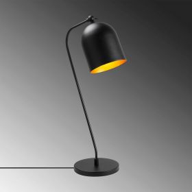 Lampa de masa, Fulgor, 942FLG1823, Metal, Negru/Auriu