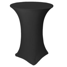 Husa elastica din Lycra pentru masa cocktail, Negru