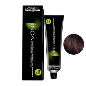 Vopsea de Par Demi-permanenta L&#039;Oreal Professionnel Inoa Clear 5.25 Light Iridescent Mahogany Brown, 60 ml