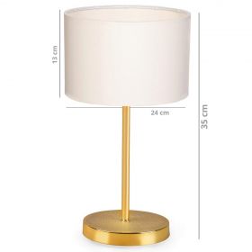 Lampa de masa, Insignio, 780SGN1919, PVC, Crem / Aur